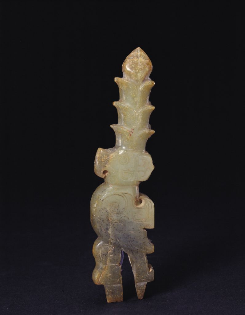 图片[1]-Jade crown bird handle-China Archive